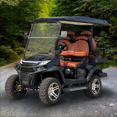 Un bon prix. Chariot de golf électrique en plein air Chinois 4 passagers Buggy de chasse avec un corps personnalisé et un design soulevé en ligne