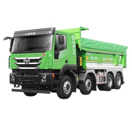 Un bon prix. 2023 SAIC Hongyan H6 Camion électrique à bascule VÉ Transport minier Camion lourd Caméra arrière à 360° Drive type 8X4 Chinois en ligne