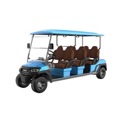 Un bon prix. 2024 Chariot de golf électrique à 6 places avec batterie au lithium et plancher en aluminium La prochaine génération de golf en ligne